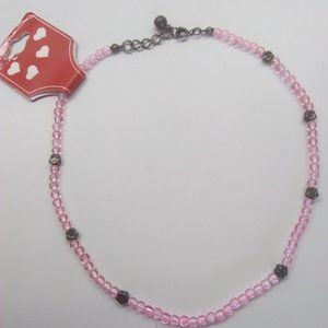 Girl's Pink Bead Necklace
